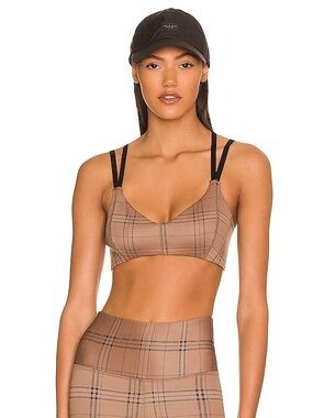 Tan Lines by Sivan Ayla Cardiff Sports Bra in Plaid